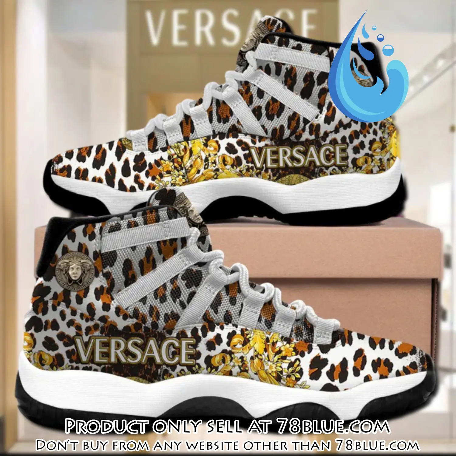 Gianni versace leopard air jordan 11 sneakers shoes hot  for men women 78b5146567
